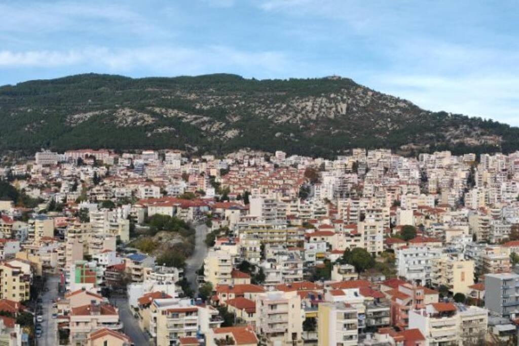 Finas Penthouse,Private Terrace,Great View,Mins From Sea Apartment Kavala Exterior photo