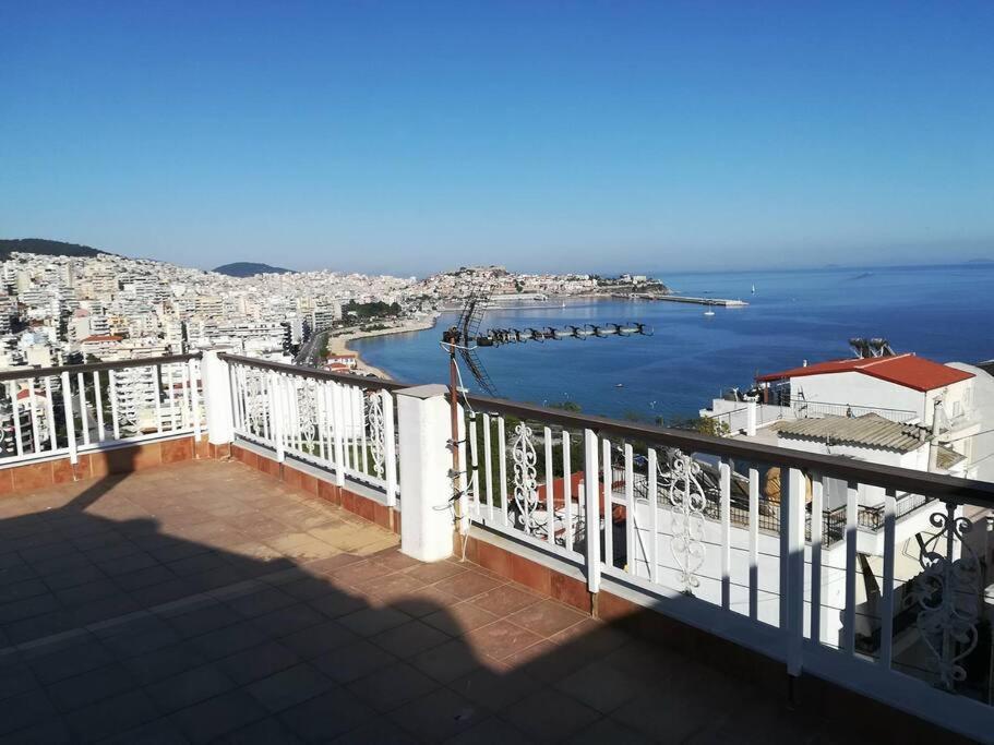 Finas Penthouse,Private Terrace,Great View,Mins From Sea Apartment Kavala Exterior photo