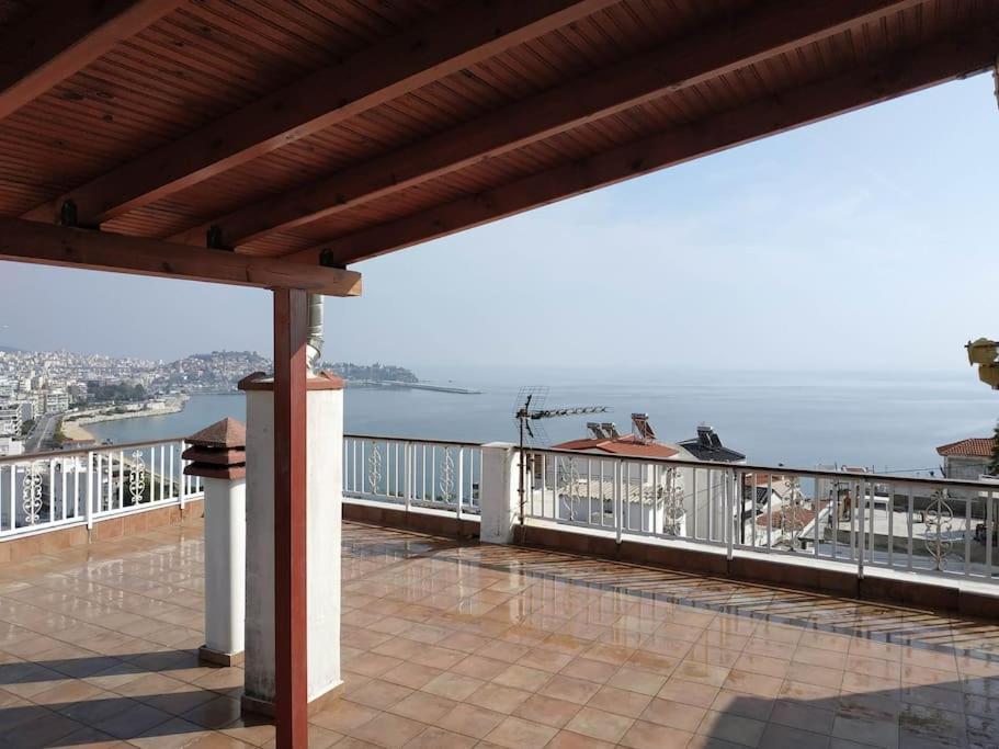 Finas Penthouse,Private Terrace,Great View,Mins From Sea Apartment Kavala Exterior photo