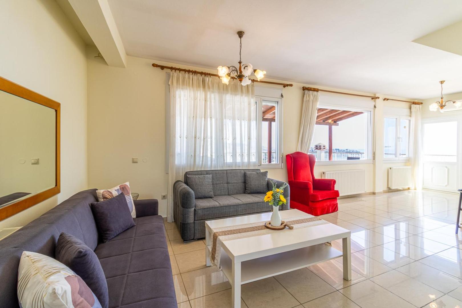Finas Penthouse,Private Terrace,Great View,Mins From Sea Apartment Kavala Exterior photo