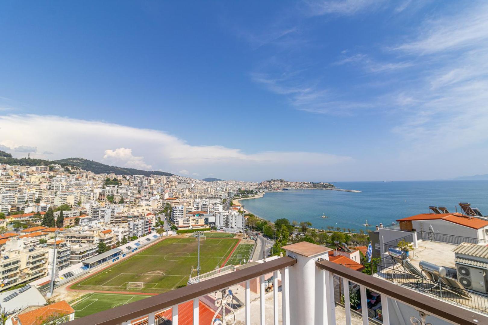 Finas Penthouse,Private Terrace,Great View,Mins From Sea Apartment Kavala Exterior photo