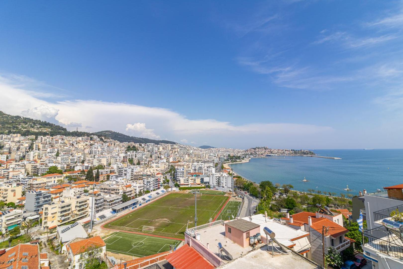 Finas Penthouse,Private Terrace,Great View,Mins From Sea Apartment Kavala Exterior photo