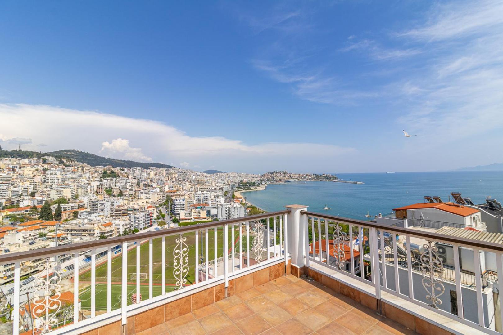 Finas Penthouse,Private Terrace,Great View,Mins From Sea Apartment Kavala Exterior photo